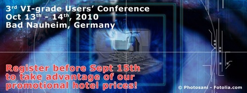 3rd VI-grade User's Conference 2010